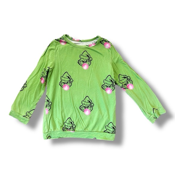Bunny Knot | Bamboo Grinch Pajama Set (3T) 💚💗 - Picture 2 of 7